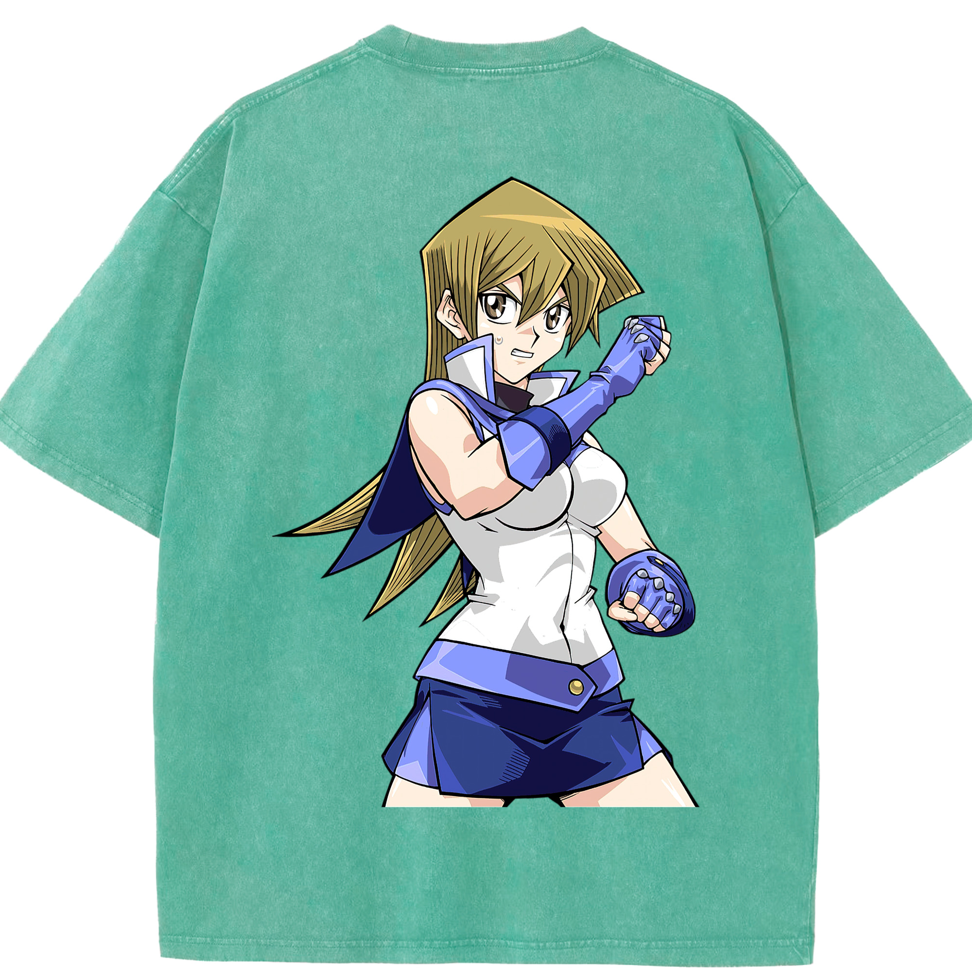 （画像用） 遊☆戯☆王 Yu-Gi-Oh! 綿100% ヴィンテージ風 半袖Tシャツ（背面プリント）